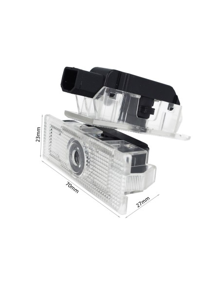 Kit Luci Led Logo Proiettori Auto Portiere Per Alfa Romeo 159 166 Mito Giulietta Giulia Stelvio Spider 12V 5W