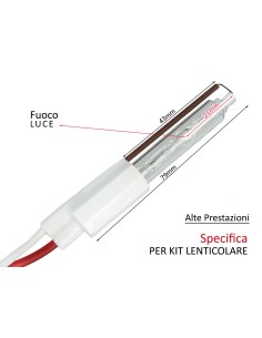 Ricambi Lampada Xenon Per Kit Lenticolare 55W 5500K Modello Standard Accensione Veloce +50% Luminosita
