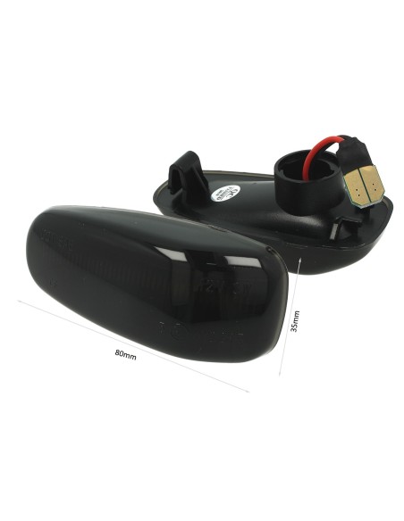 Kit Freccia Laterale a Led Side Marker Dinamica Lente Fume Mercedes Benz W210 OEM 2108200921 Classe E C CLK SLK Vito