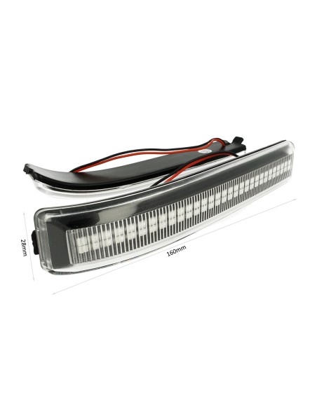 Kit Freccia Laterale a Led Side Marker Dinamica Lente Trasparente Ford F-150 Raptor OEM 9L3Z17E748BA 9L3Z17E749BA