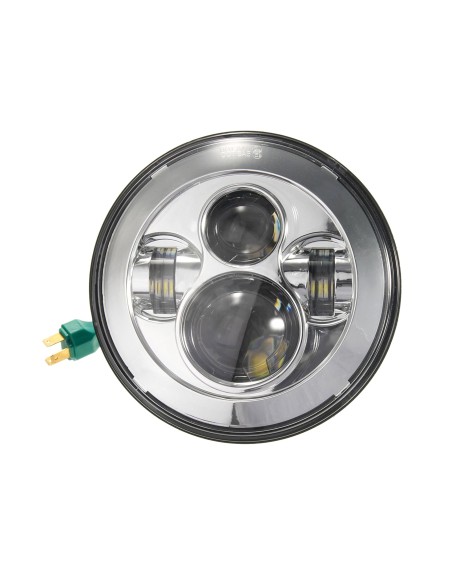 Faro Led 7 Pollici 40W Headlight Proiettore + 2 Luci Led 4,5 Pollici 30W Fendinebbia Compreso Staffa di Fissaggio Per Moto Harle