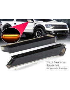 Kit Freccia Laterale a Led Freccia Dinamica Frontale Lente Fume Ford F150 Raptor Expedition Lincoln Mark LT OEM 4L3Z13B374AA 4L3