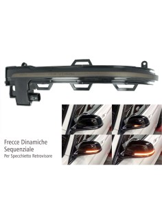 Kit Freccia Specchietto Retrovisore Led BMW X3 F25 X4 F26 X5 F15 X6 F16 Lente Fume Arancione Dinamico Sequenziale