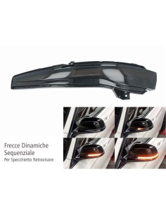 Kit Freccia Specchietto Retrovisore Led Mercedes Benz W205 W222 W217 W213 OEM A0999060143 Lente Fume Arancione Dinamico Sequenzi