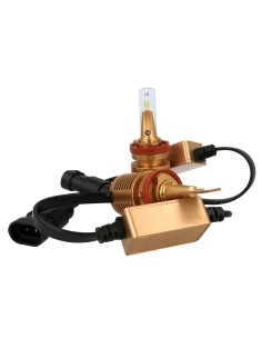 Kit Full Led Canbus Golden Pro H8 H11 H9 25W 12V 4000 lm Super Slim Facile Da Installare Raffredamento Ventola 2
