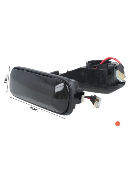 Kit Freccia Laterale a Led Side Marker Dinamica Lente Fume Honda Civic Ballade Hatchback Sedan 1995-1999
