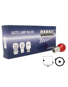 10 Pezzi Lampade Alogena PR21W BAW15S Asimmetrica 12V 21W Colore Rosso Compatibile Con Philips 12088 12088CP