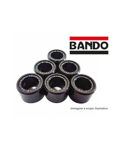 BANDO Kit 6 Rulli 20x15 15g Moto Honda 125 PCX  Kymco B&ampW 150 Quad Mxer