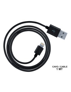 2 Pezzi Cavo USB Dati Ricarica Per Iphone Colore Nero 1 Metro 2