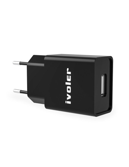 Caricatore USB Veloce Fast Charger Caricabatteria Alimentatore 5V 2,4A Colore Nero