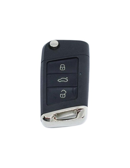 Guscio Chiave Telecomando 3 Tasti Con Lama HU66 Batteria Su Circuito Senza Transponder Per VW Golf 7 New Polo dopo 2017