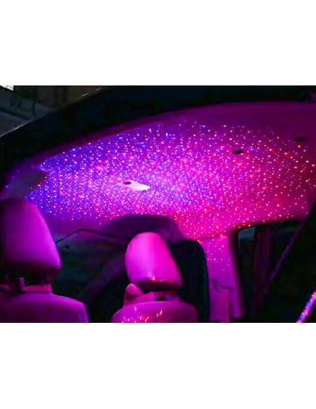 USB Laser Star Ceiling Lamp Cielo Stellato Rosso Blu Atmosfere Decorativi Per Auto Casa Con Interruttore