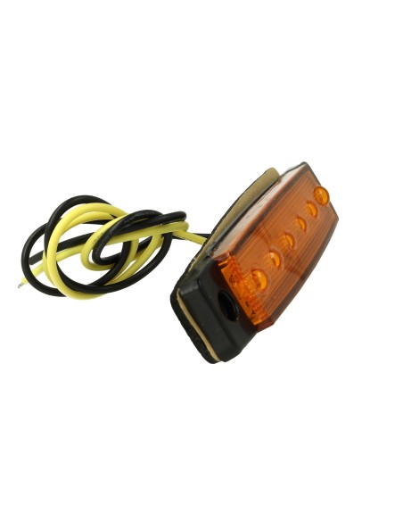 10 Pezzi Fanali Laterali Led 24V 12V Colore Arancione Per Luce Ingombro Cortesia Targa Cupola Cappa Camion Rimorchio Caravan Fur