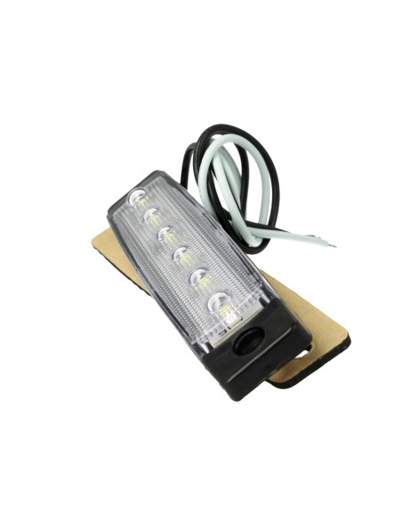 10 Pezzi Fanali Laterali Led 24V 12V Colore Bianco Freddo Per Luce Ingombro Cortesia Targa Cupola Cappa Camion Rimorchio Caravan