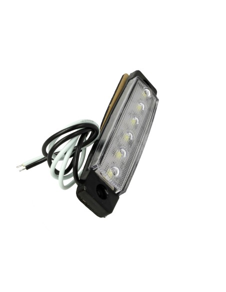 10 Pezzi Fanali Laterali Led 24V 12V Colore Bianco Freddo Per Luce Ingombro Cortesia Targa Cupola Cappa Camion Rimorchio Caravan