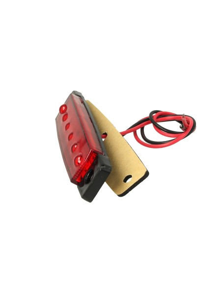 10 Pezzi Fanali Laterali Led 24V 12V Colore Rosso Per Luce Ingombro Cortesia Targa Cupola Cappa Camion Rimorchio Caravan Furgone