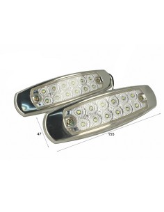 Kit Luci Fanali Bianco Freddo 24V 12V Luci Ingombro Cortesia Targa Cupola Cappa Del Camion Bus Barca Furgone