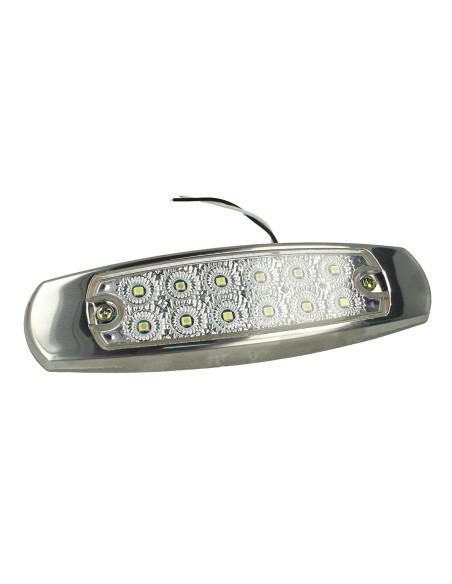 Kit Luci Fanali Bianco Freddo 24V 12V Luci Ingombro Cortesia Targa Cupola Cappa Del Camion Bus Barca Furgone