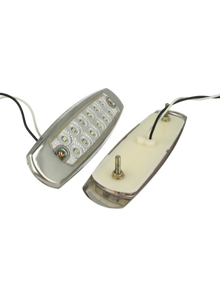 Kit Luci Fanali Bianco Freddo 24V 12V Luci Ingombro Cortesia Targa Cupola Cappa Del Camion Bus Barca Furgone