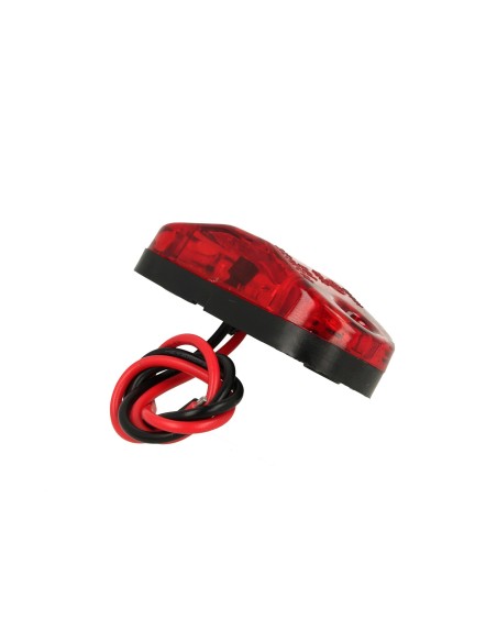 10 Pezzi Fanali Laterali Led 24V 12V Colore Rosso Per Luci Ingombro Cortesia Targa Cupola Cappa Camion Rimorchio Caravan Furgone