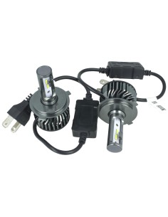 Kit Full Led Cob H4 26W Reale Bi-Led 12V Con Ventola Raffrenddamento Silenziosa Attacco Regolabile 2200 Lumen 2