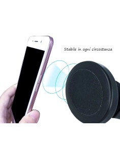 Porta Cellulare da Auto Magnetico Supporto Smartphone per Macchina Universale Rotazione 360 Gradi 2