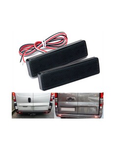 Kit 2 Fanali Posteriori A Led Nero Fume Per Opel Vauxhall Vivaro Movano Renault Master Trafic Nissan Primastar