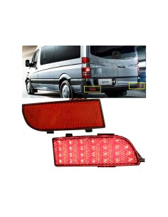 Kit 2 Fanali Posteriori A Led Rosso Per Mercedes Benz Sprinter Viano Sostituzione Riflettore Catarifrangente Originale