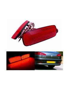 Kit 2 Fanali Posteriori A Led Rosso Per Peugeot 107 206 607 Expert Fiat Scudo Citroen Sostituzione Riflettore Catarifrangente Or