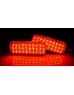 Kit 2 Fanali Posteriori A Led Rosso Per Peugeot 107 206 607 Expert Fiat Scudo Citroen Sostituzione Riflettore Catarifrangente Or 2
