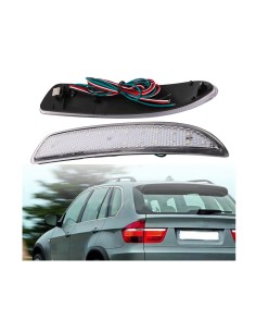 Kit 2 Fanali Posteriori A Led Trasparente Luce Bianco Rosso Per BMW E70 E71 X5 X6 2007-2013