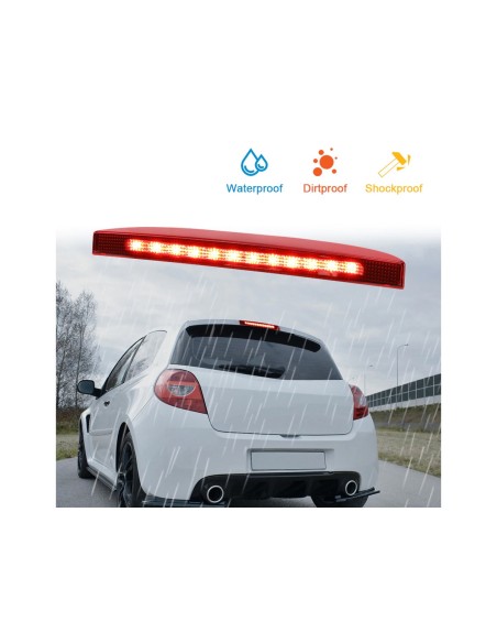 Kit Luce Terzo Stop a Led Singolo Rosso Per Renault Clio II 98-05 Clio MK III Hatchback Box 2005- OEM 7700410753