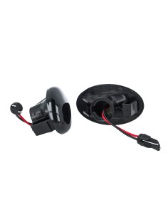 Kit Freccia Laterale a Led Side Marker Lente Nero Fume Luce Arancione Per Mercedes Benz Viano Vito W639 Classe A W168 2