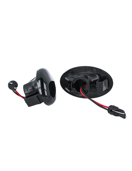 Kit Freccia Laterale a Led Side Marker Lente Nero Fume Luce Arancione Per Mercedes Benz Viano Vito W639 Classe A W168