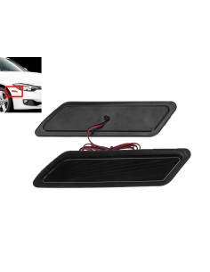 Kit Freccia Laterale a Led Side Marker Lente Nero Fume Luce Bianco Per BMW Serie 3 F30 320 328 330 340 335 ActiveHybrid 3 2013-2