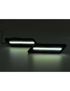 Kit Freccia Laterale a Led Side Marker Lente Nero Fume Luce Bianco Per BMW Serie 3 F30 320 328 330 340 335 ActiveHybrid 3 2013-2 2