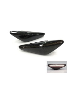 Kit Freccia Laterale a Led Side Marker Lente Nero Fume Luce Bianco Per BMW X5 E70 X3 F25 X6 E71 E46 OEM 63137171007 63137171008