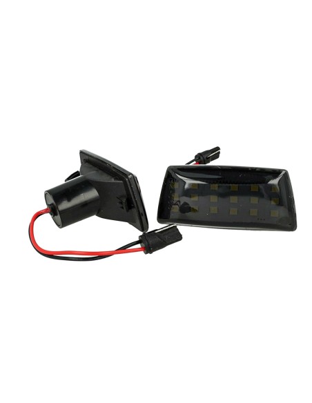 Kit Freccia Laterale a Led Side Marker Lente Nero Fume Luce Bianco Per Opel Vauxhall Adam Astra H J D Insignia Meriva B Zafira C