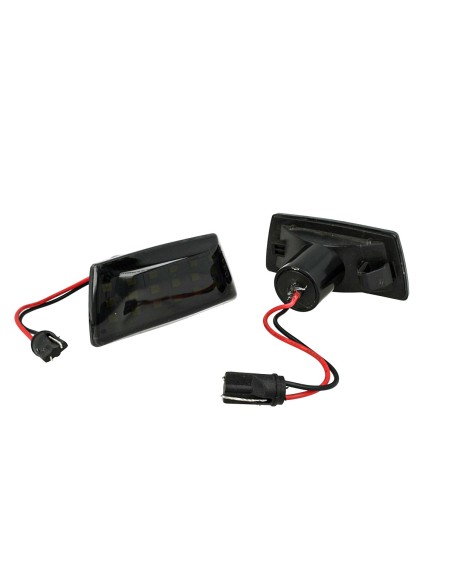 Kit Freccia Laterale a Led Side Marker Lente Nero Fume Luce Bianco Per Opel Vauxhall Adam Astra H J D Insignia Meriva B Zafira C