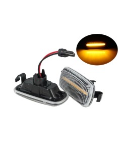 Kit Freccia Laterale a Led Side Marker Lente Trasparente Luce Arancione Per Audi A3 S3 8P A4 S4 RS4 B6 B7 B8 A6 S6 RS6 C5 C7 OEM