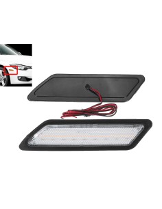 Kit Freccia Laterale a Led Side Marker Lente Trasparente Luce Bianco Per BMW Serie 3 F30 320 328 330 340 335 ActiveHybrid 3 2013