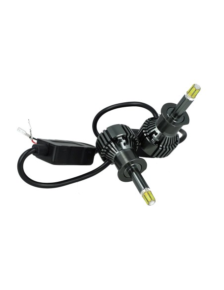 Kit Full Led Canbus H1 38W Reale Canbus 12V 24V Luce 360 Gradi Per Faro Lenticolare Ventola Silenzioso 4500 lm