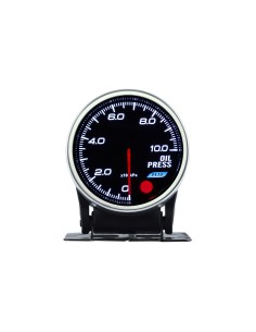 Manometro Analogico Pressione Olio BAR Oil Press Gauge 52mm 12V Auto Doppio Ingresso Alimentazione 10 Colori 2
