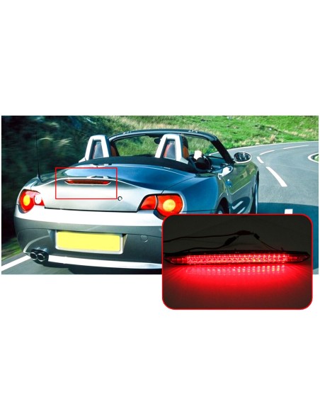Kit Luce Terzo Stop a Led Singolo Rosso Per BMW E85 Z4 2002-2009 OEM 63256930246 63256917378