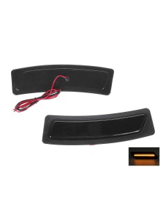 Kit Freccia Laterale a Led Side Marker Lente Nero Fume Luce Arancione Per BMW Serie 3 F30 OEM 63147847205 63147847206