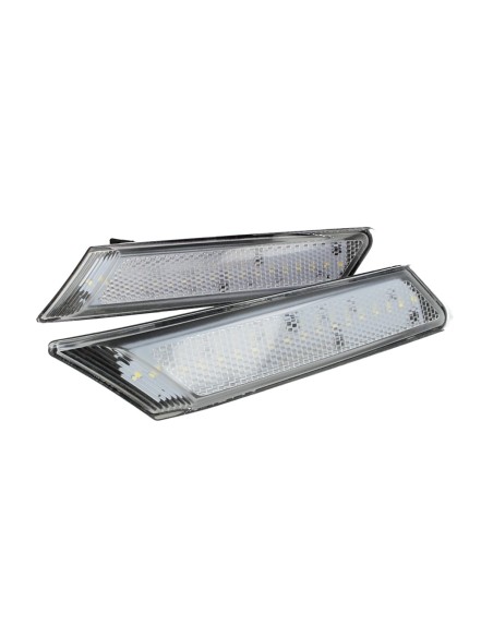 Kit Freccia Laterale a Led Side Marker Lente Trasparente Luce Arancione Per Porsche 911 997 987 Carrera Boxster Cayman OEM 98763