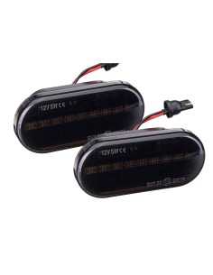 Kit Freccia Laterale a Led Side Marker Lente Nero Fume Luce Arancione Per VW Golf 3 4 Passat Polo Sharan Seat Ibiza Skoda Octavi 2