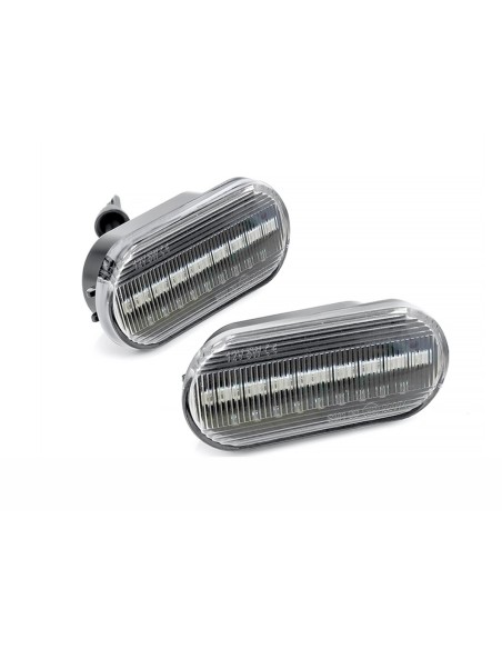 Kit Freccia Laterale a Led Side Marker Lente Trasparente Luce Arancione Per VW Golf 3 4 Passat Polo Sharan Seat Ibiza Skoda Octa