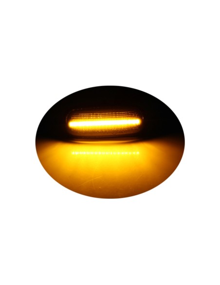 Kit Freccia Laterale a Led Side Marker Lente Trasparente Luce Arancione Per Opel Vivaro Movano Nissan Interstar X70 OEM 77010475