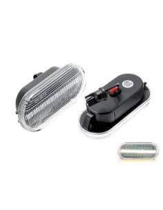 Kit Freccia Laterale a Led Side Marker Lente Trasparente Luce Bianco Per VW Golf 3 4 Passat Polo Sharan Seat Ibiza Skoda Octavia